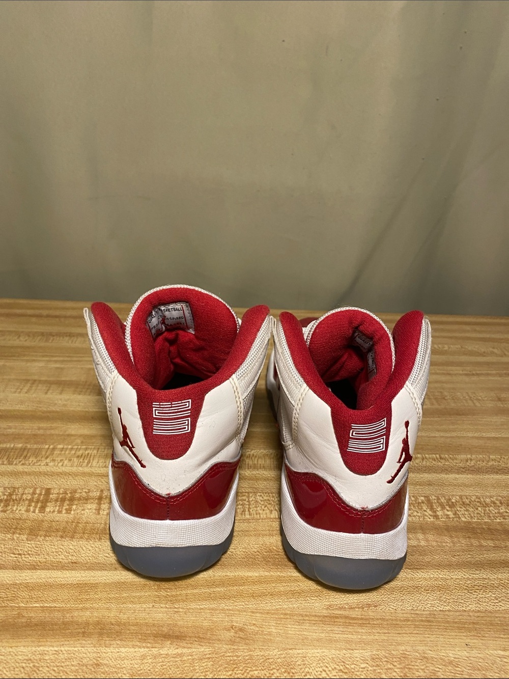 Nike Air Jordan XI 11 Retro High PS Cherry Red kids shoes size 2Y - Picture 2 of 8